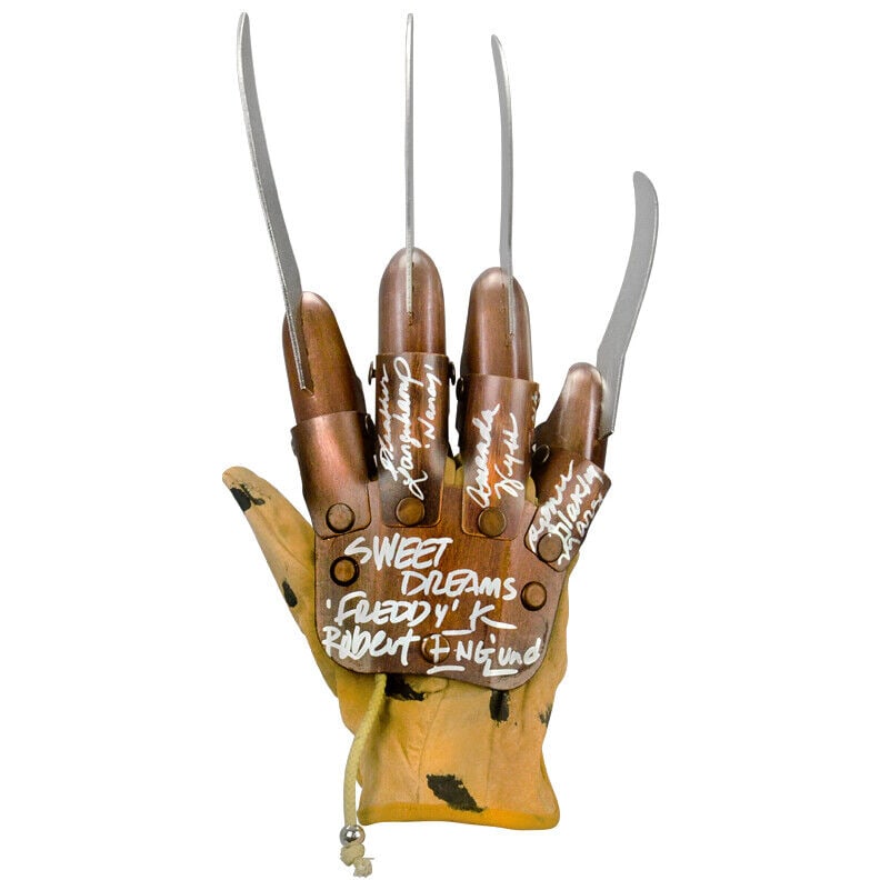 Robert Englund, Cast Autographed A Nightmare on Elm Street Freddy Krueger Glove (1 of 1)