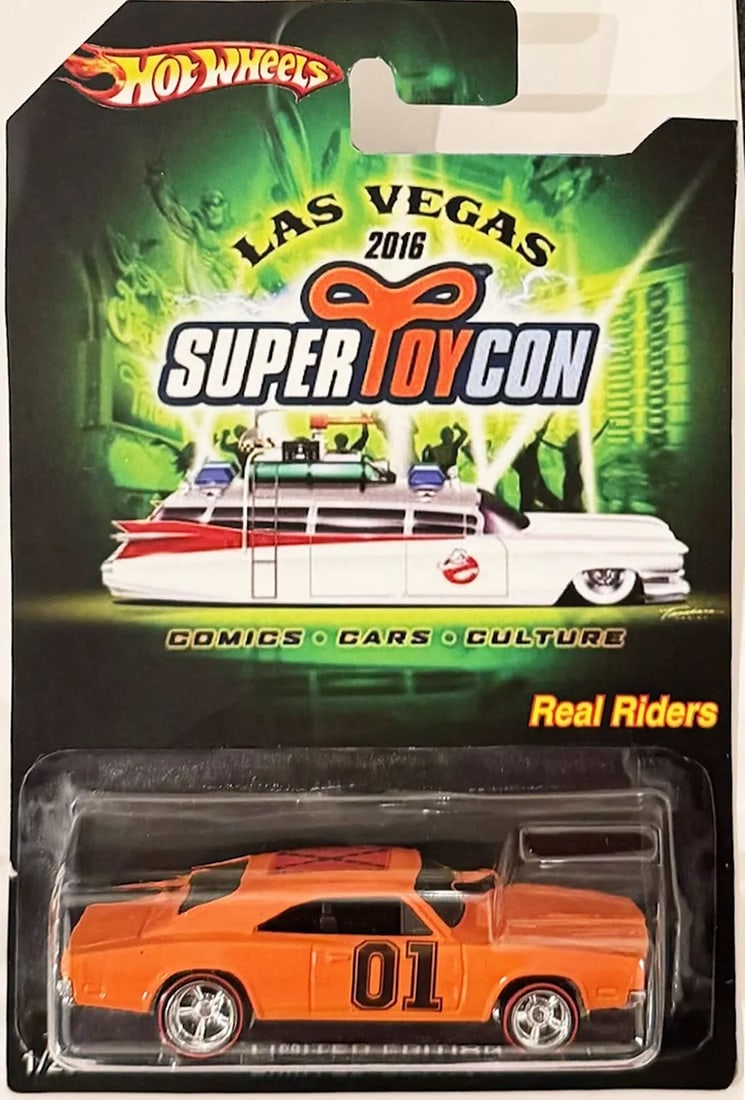 Orange '69 Dodge Charger Custom Hot Wheels 2016 Vegas Convention w/RR: Condition: Used