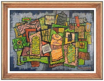 Paul Kauvar Smith Original Still Life Painting On Board Signed Framed Artwork