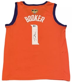 Devin Booker Signed Phoenix Suns Jersey Autographed Exact Proof + Beckett COA