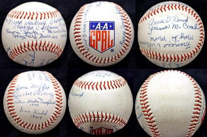 A LEAGUE OF THEIR OWN AAGPBL '97 REUNION 17 AUTOGRAPHED SIGNED BASEBALL HOF COA
