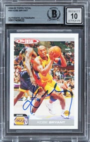 Kobe Bryant Signed 2004 Topps Total #39 (BGS 10 Auto)