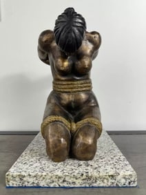 DAVID ALFARO SIQUEIROS Signed Bronze Art Sculpture~Edition Of /12~(11" X 6 1/2 " X 8")