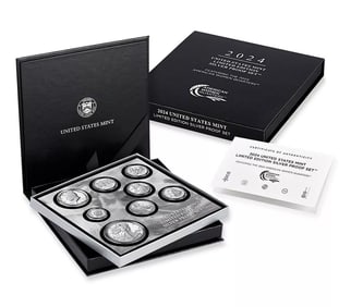2024 S Limited Edition Silver Proof 8 Coin Set in OGP