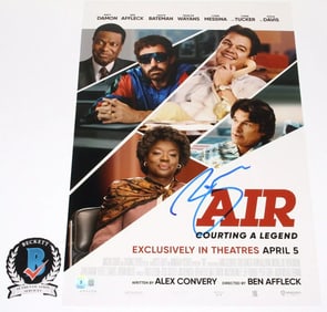 DIRECTOR BEN AFFLECK SIGNED NIKE 'AIR' 12x18 MOVIE POSTER BECKETT BAS COA
