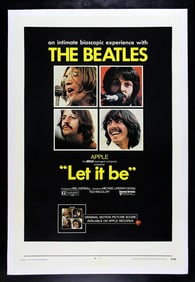 LET IT BE- 1970 THE BEATLES GET BACK ROCK MUSIC MOVIE- POSTER