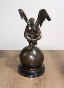 JORGE MARIN " EL VIGILANTE III" BRONZE SCULPTURE SIGNED