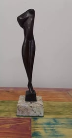 ALEXANDER ARCHIPENKO " TORSO 1914 " BRONZE SCULPTURE SIGNED AND NUMBERED