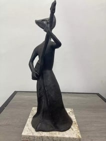 LEONORA CARRINGTON " BANDOLINIST " BRONZE SCULPTURE SIGNED AND NUMBERED