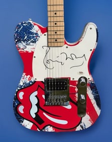 Ronnie Wood Signed Limited Edition Epiphone Guitar (PSA COA)