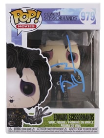 Johnny Depp Edward Scissorhands Signed #979 Funko Pop Vinyl Figure BAS #BK12127