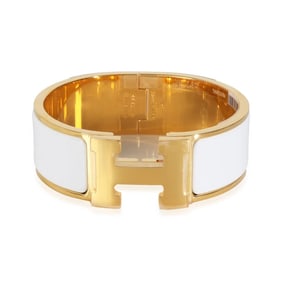 Hermes Click Clac Bracelet In Blanco, PM