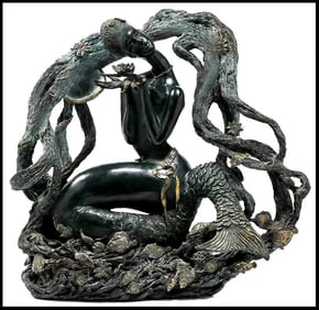 JIANG TIE FENG Signed Original Vintage Bronze Art Sculpture~Edition Of /199