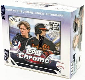 2023 TOPPS CHROME BASEBALL JUMBO HTA BOX