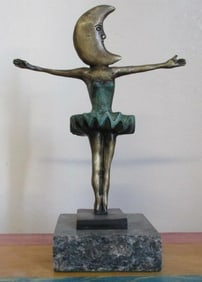 SERGIO BUSTAMANTE Signed Bronze Art Sculpture~Edition Of /100~(9 1/2" X 7 1/2" X 3")