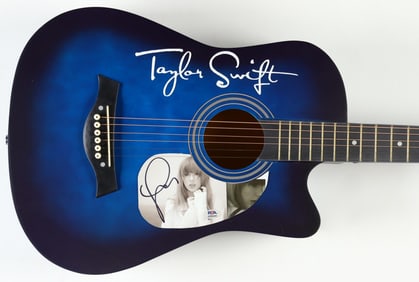 Taylor Swift Signed 38" Acoustic Guitar (PSA)
