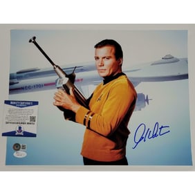 William Shatner Signed Star Trek 11x14 Photo (BAS COA)