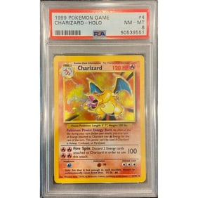 1999 Pokemon Unlimited Base Set Charizard Holo 4/102