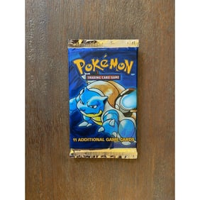 WOTC Pokemon Base Set Booster Pack Blastoise Art Factory Sealed MINT