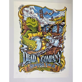 2017 ORIGINAL DEAD & COMPANY SUMMER TOUR SILKSCREEN GIG POSTER MASTHAY GRATEFUL