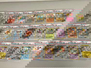 10 PSA Graded Pokemon Card Slab Lot Only - Guaranteed Charizard Slab Included!