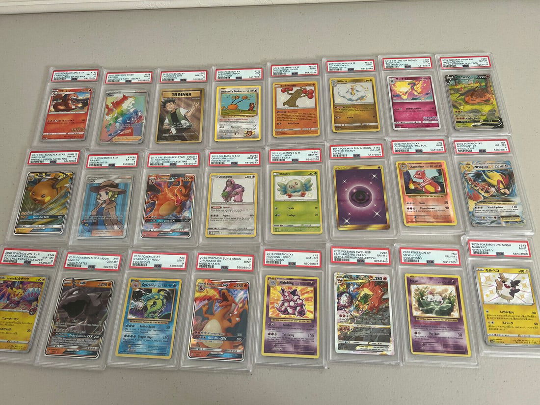 10 PSA Graded Pokemon Card Slab Lot Only - Guaranteed Charizard Slab Included! (1 of 1)