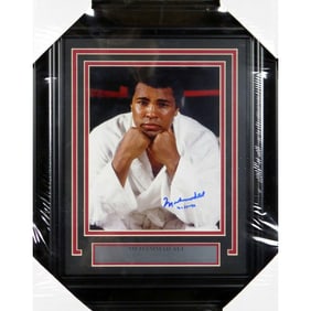 Muhammad Ali Signed Framed 8x10 (PSA LOA)