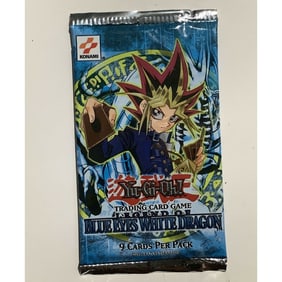 Yugioh Legend of Blue Eyes White Dragon Original Booster Pack (LOB) Konami Logo