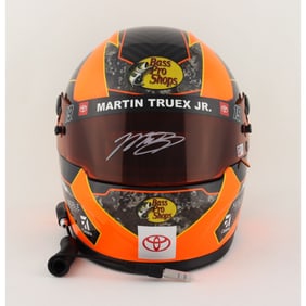 Martin Truex Jr. Signed NASCAR Bass Pro Shops Full-Size Helmet (PA COA)