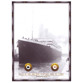 Authentic Coal & Wood Relic Piece From Titanic Wreckage