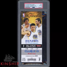 2016 NBA Finals Game 7 Ticket PSA DNA Graded Gem 10 Lebron James The Block C1217
