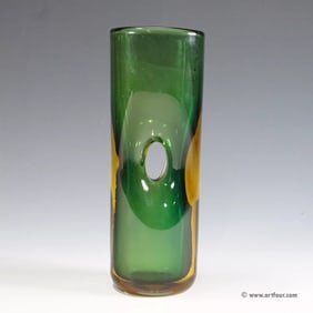 Vase Forato by Fulvio Bianconi for Venini, Murano 1950s