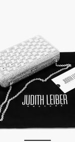 JUDITH LEIBER SWAROVSKI CRYSTAL AIRSTREAM CLUTCH COUTURE HANDBAG $3695.00 NWOTS