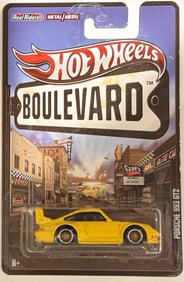 Hot Wheels Yellow PORSCHE 993 GT2 Boulevard Series w/Real Riders - Very Rare!