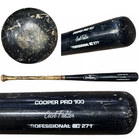 Cecil Fielder Game Used 1990s Cooper Baseball Bat PSA/DNA Graded Detroit Tigers