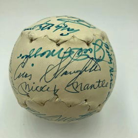 Mickey Mantle Joe Dimaggio Willie Mays Hall Of Fame Multi Signed Baseball JSA
