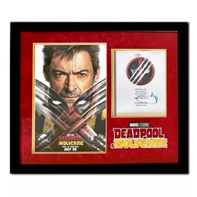 Hugh Jackman Signed Deadpool & Wolverine Script JSA COA Custom Framed Display