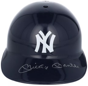 Mickey Mantle Signed New York Yankees Baseball Helmet Beckett COA