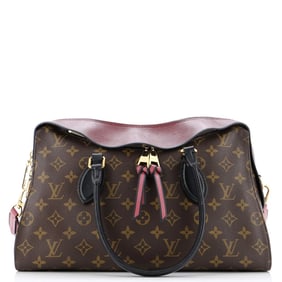 Louis Vuitton Tuileries Handbag Monogram Canvas with Leather