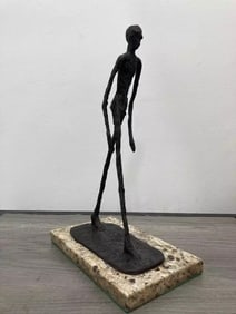 ALBERTO GIACOMETTI Signed Bronze Art Sculpture~Edition Of /30~(13 1/4" X 3 3/4" X 7 1/2 ")
