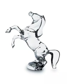 Baccarat Crystal Art Glass Horse Sculpture/Figure~(7.9" H x 3.50" W x 8.11" L)