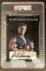 Arnold Schwarzenegger Signed 5x7 Print (PSA Encapsulated)