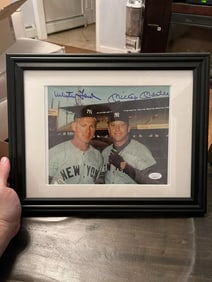 Mickey Mantle & Whitey Ford Signed & Framed 8x10 Photo (JSA LOA)