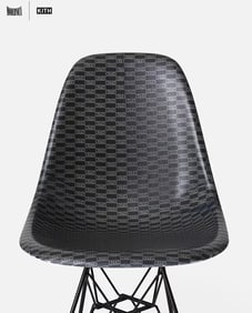 KITH Box Logo Monogram Modernica Fiberglass Chair LIMITED EDITION~(32"H x 22"L x 18.5"W)