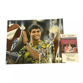 Carlos Alcaraz Autographed Signed 8x10 Photo Spain Tennis Wimbledon JSA COA