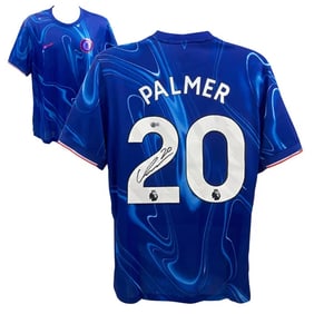 Cole Palmer Signed Chelsea FC Home Soccer Jersey #20 with Beckett COA