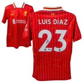 Luis Diaz Signed Liverpool FC Home Soccer Jersey #23 with Beckett COA