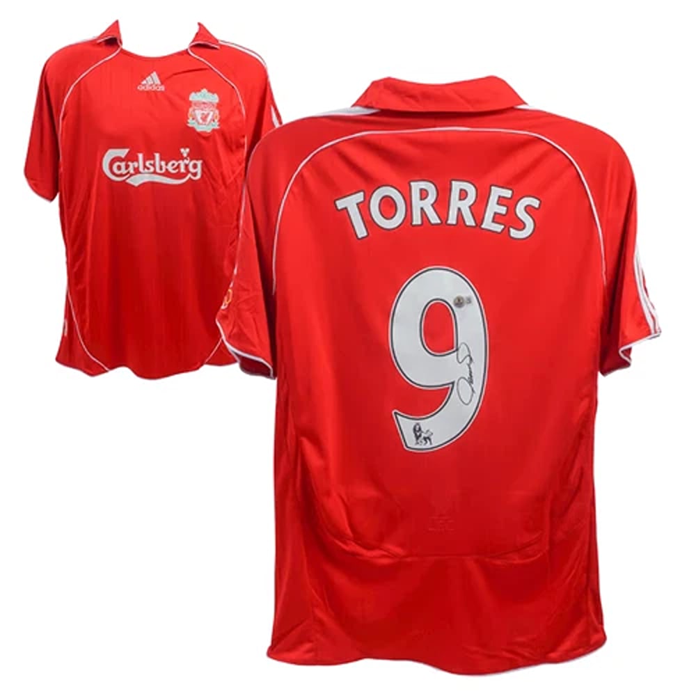 Fernando Torres Signed Liverpool FC Home Soccer Jersey #9 with Beckett COA (1 of 4)