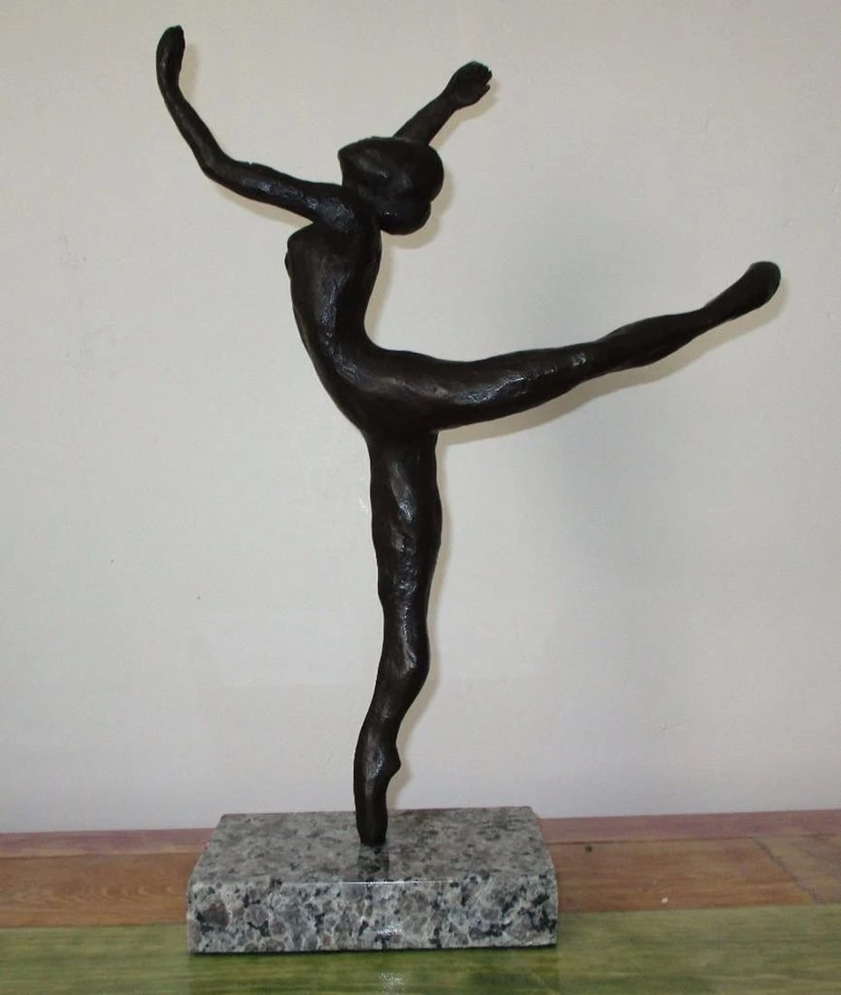 EDGAR DEGAS Signed Bronze Art Sculpture~Edition Of /30~(15" X 11" X 4 1/2") (1 of 6)