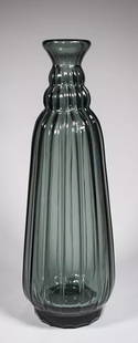 Daum France Art Deco Large Glass Vase - Circa 1920: Material: Glass,Production Style: Art Glass,Country/Region of Manufacture: France,Brand: Daum,Type: Vase,Style: Art Deco